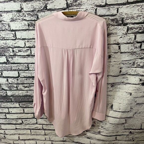 MAEVE Sandbridge Button Down Hi Low Tie Blouse - Picture 5 of 8